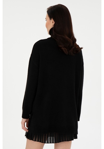 Pierre Cardin Kadın Siyah Kazak /triko 50290574-vr046 Siyah