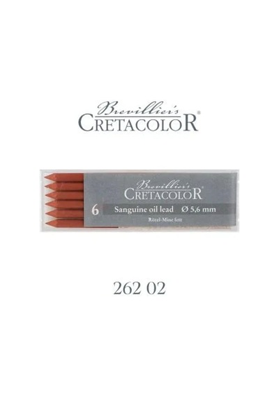 Cretacolor Sanguine Oil Medium Yağlı Portmin Uç 5,6mm 6lı 26202