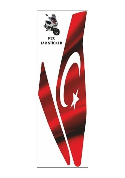 Honda Pcx 2018 - 2020 Uyumlu Far Damla Sticker Standart