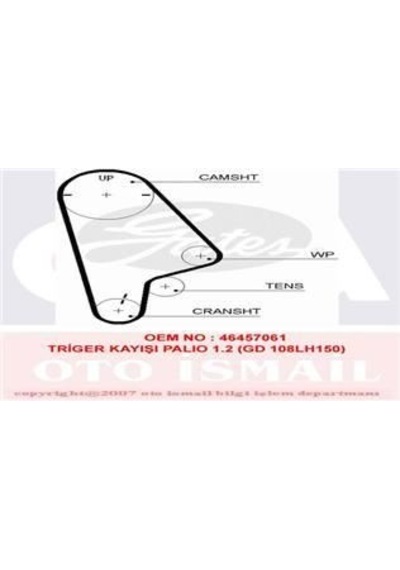 GATES 5411XS TRIGER EKSANTRIK KAYISI PALIO ALBEA DOBLO PUNTO 1.2