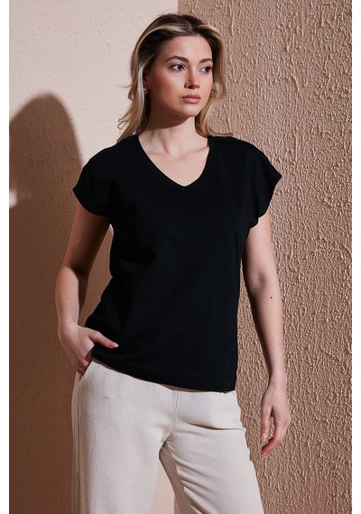 Fashion Friends Bayan Bluz 25y0540k1 Siyah Siyah