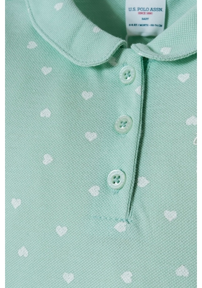U.s. Polo Assn. Kız Bebek Yeşil Şort Takım Yeşil