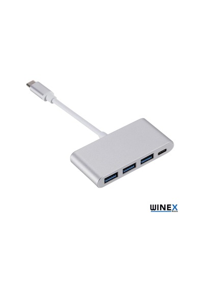 Winex 4In1 65W Type-C Usb Çoğaltıcı Adaptör Hub 3Xusb 1 Pd Giriş