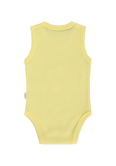 Civil Baby Unicorn Baskılı 0-3 Yaş Çıtçıtlı Badi - Sarı Açık Sarı