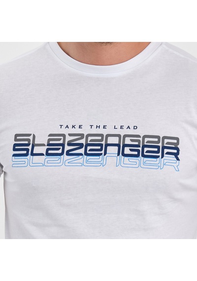 Slazenger PALLU I Erkek  Beyaz Tişört