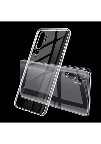 Rba Aksesuar Mi Note 10 Kılıf Rba Süper Silikon Kapak - Renksiz Çok Renkli