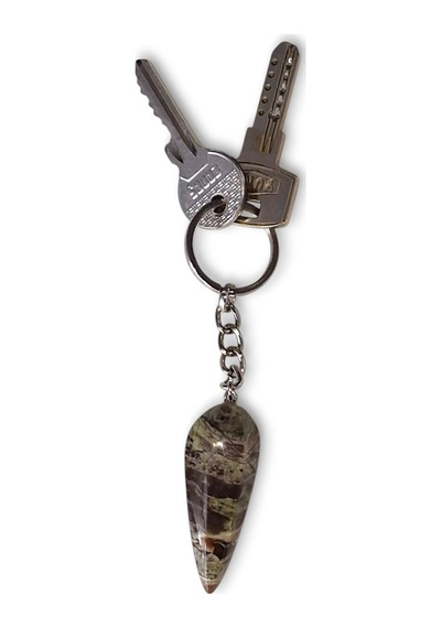 Rainforest Jasper Doğal Taş Anahtarlık 633-3