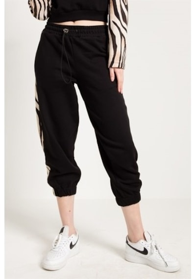 Jahr Marc Zebra Desenli Siyah Kadın Jogger Çok Renkli