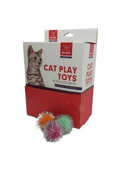 Nunbell Parlak Top Kedi Oyuncağı 1 Tane