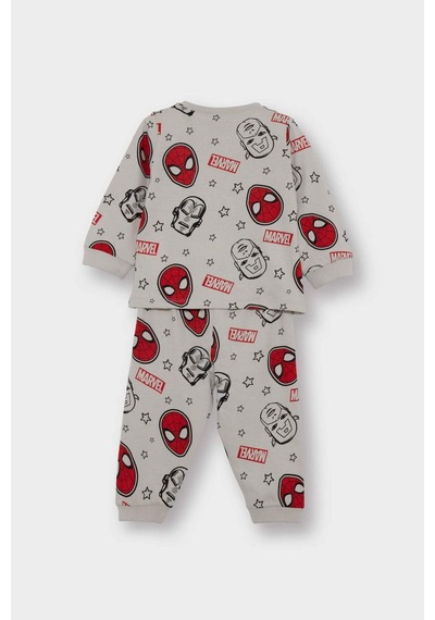 Defacto %100 Pamuklu Marvel Comıcs Beli Lastikli Pijama Takımı Erkek Bebek F4579A525WN
