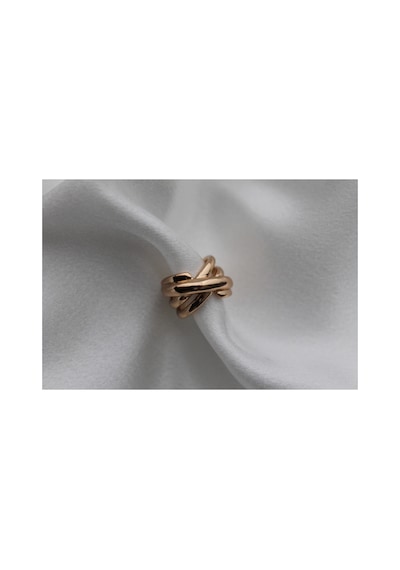 Vıp Çelik Çapraz Sarmal Model Earcuff / Kıkırdak Sıkıştırılabilir Küpe Pembe Pembe