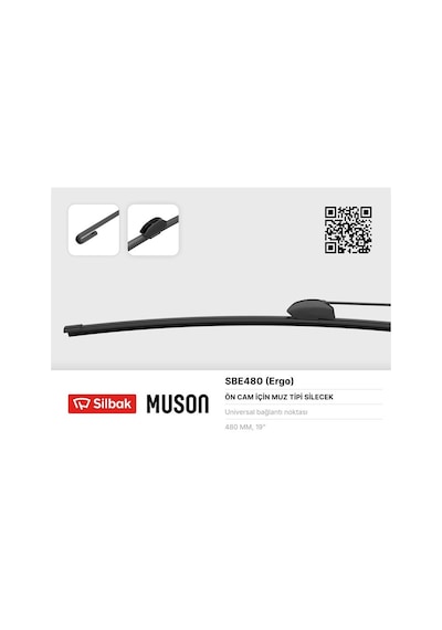 Silecek Süpürgesi Muz Tipi 480mm Universal Calı Glblseme - 86 Tip