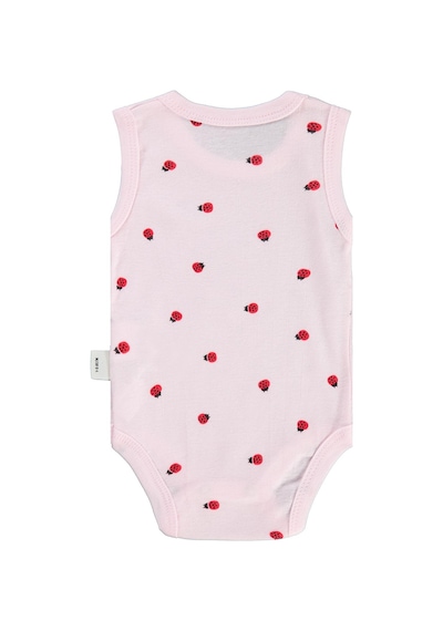 Civil Baby Uğur Böceği Empirme 0-48 Ay Çıtçıtlı Badi - Pembe