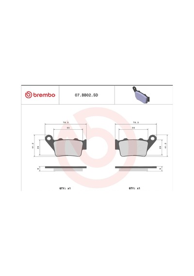 Brembo Off-road Sınter Arka Fren Balatası Ktm/husq/yamaha 213 07bb02sd