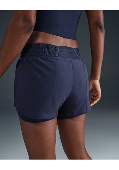 Nike One Dx6012-410 Kadın Dri-fıt Orta Bel Taytlı Şort - Midnight Navy Lacivert