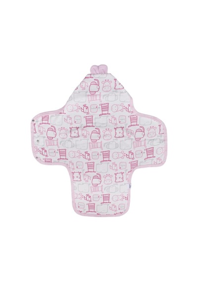 Unisex Pembe Renkli Hayvan Desenli Kundak Battaniye Çok Renkli