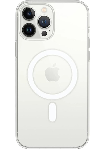 Ilkeshop Newface iPhone Uyumlu 14 Pro Kılıf Magneticsafe Şeffaf Silikon - Şeffaf