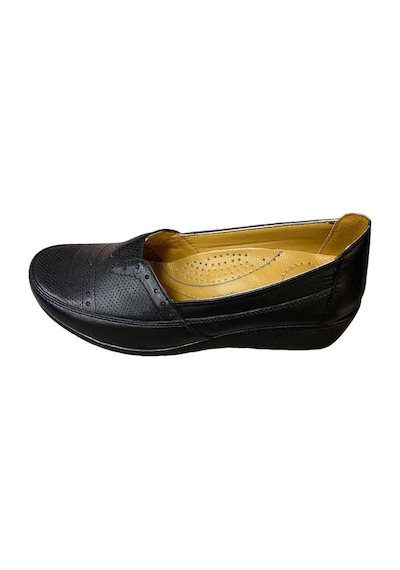 Fastbrandshoes Kadın İçi Dışı Deri Ayakkabı Siyah - 661461652 Siyah