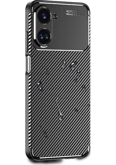 Realme 10 4g İle Uyumlu Kılıf Focus Karbon Tasarım Telefon Kılıfı Kapak