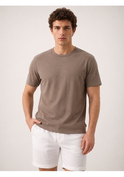 LOFT Regular Fit Erkek Tshirt K.kol Lf2042154 Q1.v1 Vizon LOFT Regular Fit Erkek Tshirt K.kol Lf2042154 Q1.v1 Vizon