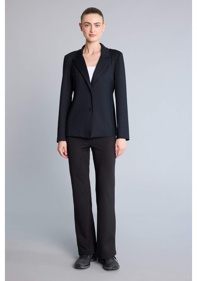 Defacto Standart Fıt Ceket Yaka Blazer Ceket G2228ax26spbk81 Siyah-bk81