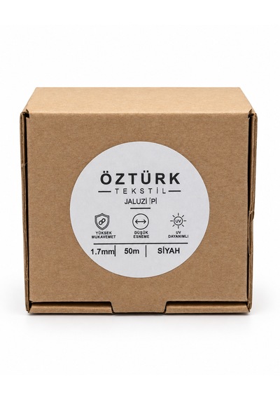 1.7 Mm Jaluzi, Stor Ve Katlamalı Perde İpi 50 Metre Polyester Siyah