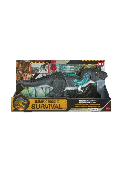 Mattel Jurassic World Muscle Madness Tyrannosaurus Rex Action Fig