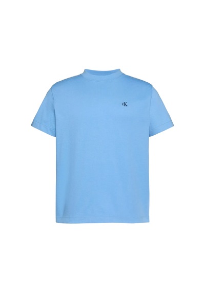 Calvin Klein Ss Easy Monogram Tee, C32, S Mavi Erkek T-shirt