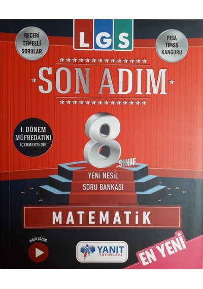 Yanıt 8.Sınıf LGS 1.Dönem Son Adım Matematik Soru Bankası