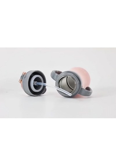 Penguen 3048 Biberon Termos Pembe Çelik Çift Katlı 280ml Pembe