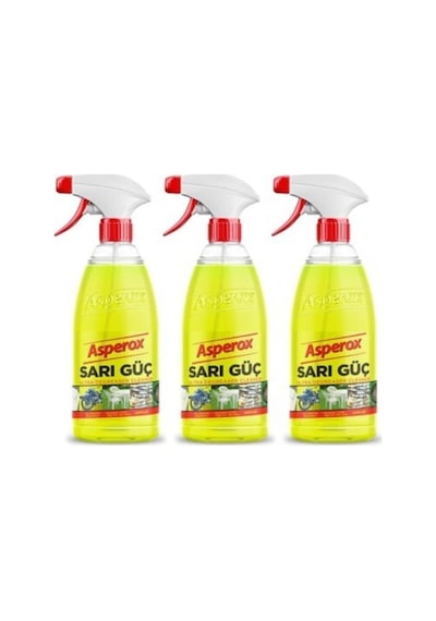 Asperox Ultra Sarı Güç Yağ Sökücü 1 Lt X3 Adet 3'lü Set