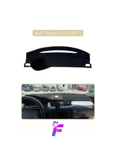 Seat Toledo 2013-2017 Uyumlu Torpido Örtüsü Yansıma Önleyici Tam Koruma Hızlı Montaj K31