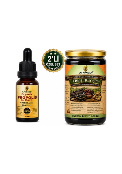 Enerji Karışımı 800 Gr Keçiboynuzu Özü, Hurma Özü Ve Propolis İçeren Doğal Enerji Macunu %100 Katkısız Bitkisel Karışım Ve Su Bazlı Propolis 20ml