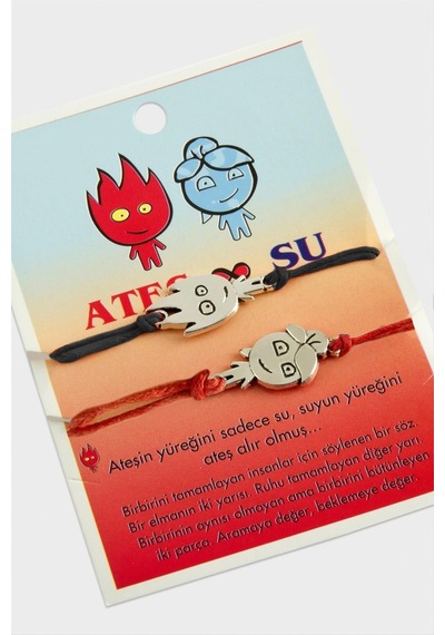 Ateş Ve Su 2li İp Bileklik-renkli N145 Çok Renkli
