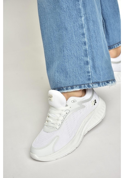 Fox Shoes Y702500804 Beyaz Kumaş Kalın Tabanlı Spor Ayakkabı Sneakers Beyaz