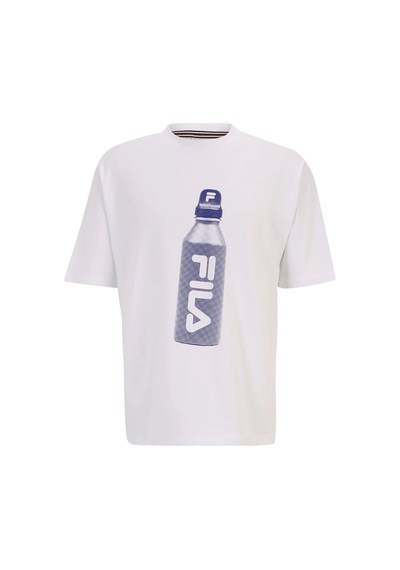 Beyaz Fila T-shirt Water Bottle Graphic Lu411114 Beyaz