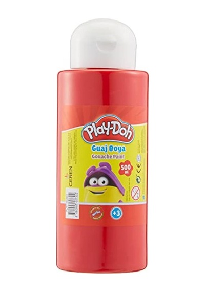Play-doh Guaj Boya 500 Ml. Kırmızı Renkli