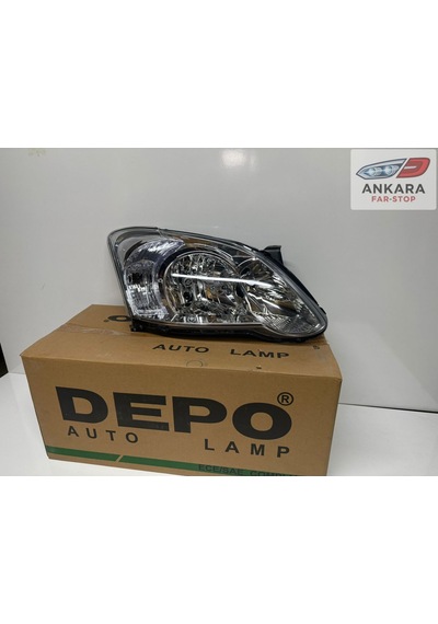 Toyota Corolla 2004-2006 Hatchback Far Lambası Sağ Hatchback Damla Far-ön Sağ-depo Marka