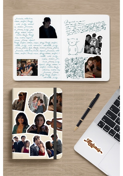Off Campus 2 Dizi Telefon Laptop Bullet Journal Yapışkanlı Folyo Sticker Paketi 24 Adet Çok Renkli