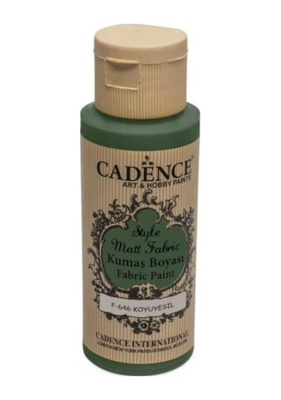 Cadence Sytle Matt Kumaş Boyası 59 ML F-646 Koyu Yeşil