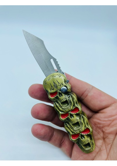 Kurukafa Desenli Metal Çakı-çakmak Pürmüzlü Rüzgar Çakmağı //14cm