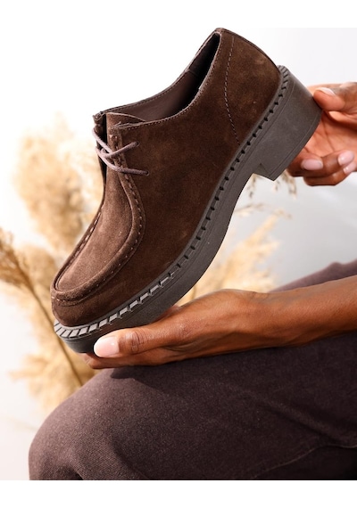 5in1Canpolat Kahverengi Bağcıklı Loafer 20467