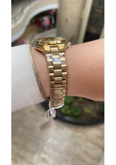 Ferro Quartz Çelik Altın Rengi 30 Mm Kadın Kol Saati