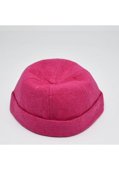 Şapkadan Etnik Desen Kısa Docker Şapka Vintage Cap Kasket Pembe