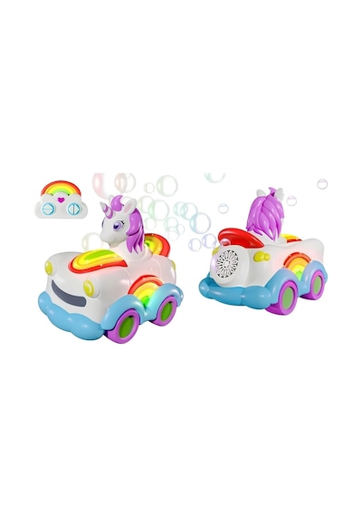 Baloncuk Çıkartan Uzaktan Kumandalı Unicorn Araba 3.7v.usb - S00090834 Beyaz