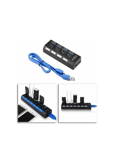BST-2 Yüksek Hız 5 Gbps 4 Port Usb 3.0 Hub Çoklayıcı Çoğaltıcı