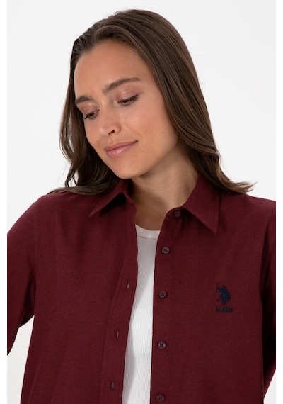 U.s. Polo Assn. Kadın Plum Gömlek Basic 50316518-vr177 New Plum