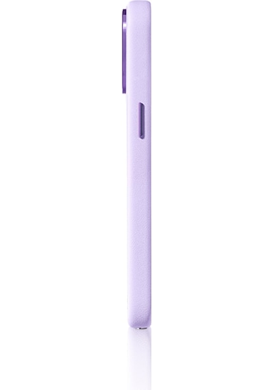 Apple Uyumlu iPhone 16 Pro Max Kılıf Magsafe Şarj Özellikli Standlı Suni Deri Pynana Dancing Circle Serisi Lila