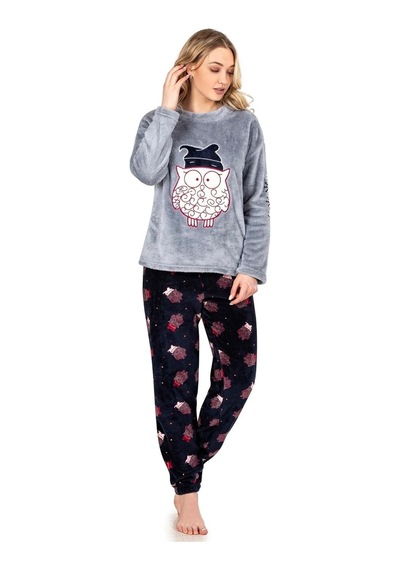 Jiber Kadın Welsoft Kışlık Pijama Takımı 3917 - 1 Adet 001