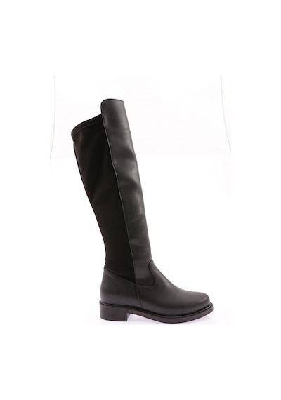 Dgn 615-22k Kadin Fermuarli Knee High Çizme 615-2121-R1534 Siyah